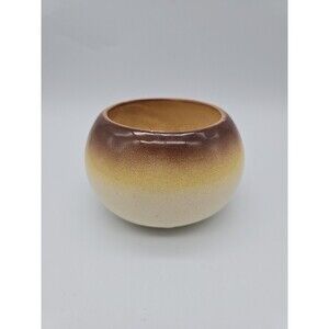 Vintage California Original USA Ombre Round Pottery Planter